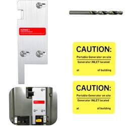 QYZZRS Generator Interlock Kit Compatible with Square D Vertical Main 150 or 200 amp Breaker,3 1/4 to 4 Inch Spacing Between Main and Generator Breaker,Professional and Interlock Kit