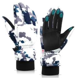 LECEVOCY Winter Warm Thermal Snow Gloves for Cold Weather-30℉Waterproof Windproof Touchscreen Ski Gloves for Work Hiking Running Cycling Riding Bike Outdoor Men & Women