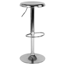 Flash Furniture Madrid Series Adjustable Height Retro Barstool in Chrome Finish