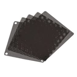 MECCANIXITY 80mm Computer Fan Filter Grills PVC Mesh Dustproof Case Cover for Computers, Black Pack of 5