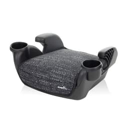 Evenflo GoTime No Back Booster Car Seat, Forward Facing (Static Black)