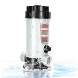 Topfurn CL220 Off-line Automatic Pool Chlorinator for Swimming Pools and Ponds, ABS Material, 9 lb. Supply, Easy-Lok Threaded Cover,CL220 Off-line Automatic Chemical Feeder for Residential and Commercial Use