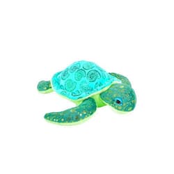 Wild Republic Sea Turtle, Foilkins Junior, Stuffed Animal, 8 inches, Gift for Kids, Plush Toy, Fill is Spun Recycled Water Bottles