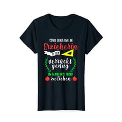 Krabbelgruppe Pädagoge Kinder Erzieherin Geschenke Womens Crazy Educator Nursery Day Mother Nursery Gift T-Shirt