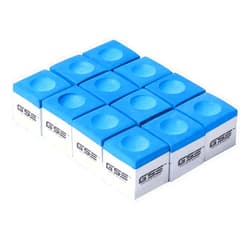 GSE Games & Sports Expert 12-Pack of Billiard/Pool Cue Chalks, Billiard Pool Table Accessories for Home/Tournament Use (6 Colors Available)