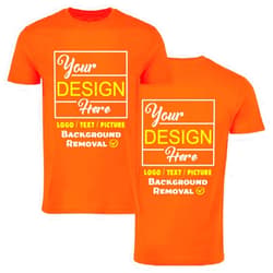 Blaze apparel Personalized Image/Text for Your Company/Wedding/Greetings with Digital Printing | Unisex Adult | Custom T-Shirt