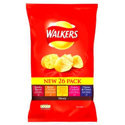 Walkers (Crisps, Snacks & Dips) Walkers Crisps - Meaty Variety (26X25G)