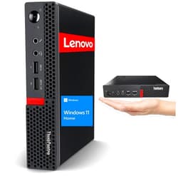 Lenovo ThinkCentre Mini Desktop Computer| AMD Dual-Core Processor| Dual-Display Support| Wi-Fi, Bluetooth, USB, RJ-45| for All-Around Use (Dpi Only, 8GB RAM | 256GB SSD)