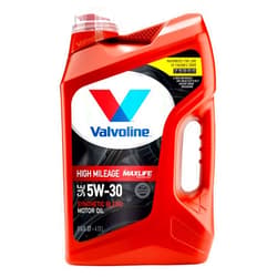 Valvoline High Mileage with MaxLife Technology SAE 5W-30 Synthetic Blend Motor Oil 5 QT