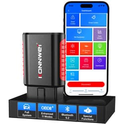 KONNWEI KDIAG Bluetooth OBD2 Scanner Diagnostic Tool for iPhone & Android Wireless Check Engine Light Car Code Reader Bluetooth 5.2 w/Full System Diagnosis, Oil Reset, Performance Test, Voltage Test
