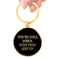 Servali Sobriety Gifts for Women, Men - Sobriety Keychain - AA Gift - Recovery Gifts - Alcoholic Anonymous Gifts - Sober Gifts for Women, Men - Sobriety Encouragement - Funny Sober Gifts - Still Sober