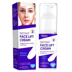 HSKLOCK Instant Face Lift Cream, Effective Temporary Skin Tightening Cream, Visibly Firming Loose Sagging Skin, Smoothing Fine Lines and Wrinkles for Face and Neck in 2-Minute