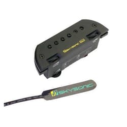 Skysonic PRO-1 Active Acoustic Guitar Piezo Sound hole Pickup Humbucker with Microphone, Clear Sound with Tone and Volume Control