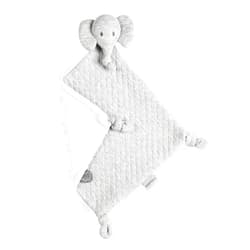 Nattou Tembo Elephant Doudou Security Nursery Blanket Soft Baby Lovey Unisex Lovie Baby Gifts for Newborn Boys and Girls Baby Snuggle Toy Stuffed Animal, 11 inches – Grey