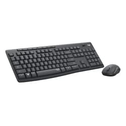 Logitech MK295 Wireless Mouse & Keyboard Combo with SilentTouch Technology, Full Numpad, Advanced Optical Tracking, Lag-Free Wireless, 90% Less Noise - Graphite