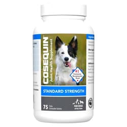 Nutramax Laboratories Nutramax Cosequin Standard Strength Joint Health Supplement for Dogs, With Glucosamine and MSM, 75 Chewable Tablets