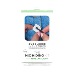 BUBBLEBEE INDUSTRIES RODE Lavalier II Mic Hiding Kit – Includes Accessories for Hiding, Noise & Wind Reduction, and Case – Perfect for Content Creators, Videographers, Audio Engineers & Filmmakers White