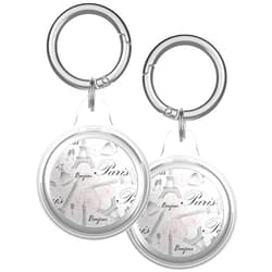 XtremePads Case, Compatible with Apple Airtags Finder - Protective Soft TPU Keychain Cover, for Pets, Bags, Keys ( Paris City Landmark Eiffel Tower )
