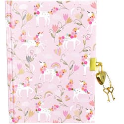 By Peter Pauper Press (Author), Claire Hocking (Illustrator) Unicorn Blooms Locking Journal (Diary with lock)