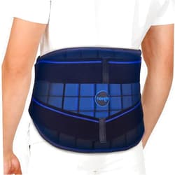 NEWGO Lower Back Ice Pack Wrap Flexible Ice Pack for Back Pain Relief, 2 Hours Long Lasting Cold Pack for Back with Ice Cubes for Back Injuries, Sciatica, Coccyx, Swelling