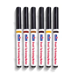 Mohawk Finishing Products Wood Stain Brush Tip Markers Furniture Touch Up Kit, Assorted Colors ‎M265-2201, 6 Pack