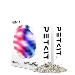PETKIT Mixed Cat Litter Fast Clumping, Flushable, Ultra Absorbent, 100% Natural Ingredients Litter, Water Dissolvable, Really Dust-Free, Low Tracking Bentonite Tofu Litter (7.9lb×2 Bags)