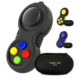 PILPOC Fidget Pad - Fidget Controller Toy for Highly Increased Focus, Reduced Stress, Anxiety, ADHD Clicker, Fidget Clicker, Controller Fidget Toy, Fidget Remote Control, Kids Toy Controller Sensory