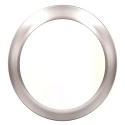 LUXRITE 6 Inch LED Disk Lights, Dimmable Flush Mount Ceiling Light, 5CCT 2700K 3000K 3500K 4000K 5000K, 12.5W, 1000LM, Surface Mount Light Fixture, Damp Rated, Energy Star, ETL - Brushed Nickel