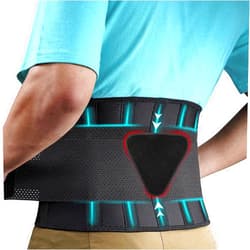 FEATOL Back Brace Support Belt-Lumbar Support Back Brace for Back Pain, Sciatica, Scoliosis, Herniated Disc Adjustable Support Straps-Lower Back Brace with Removable Lumbar Pad for Men & Women
