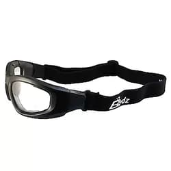 Birdz Eyewear Soar Safety Motorcycle Goggles Black Padded Frame Clear Lenses (Clear)
