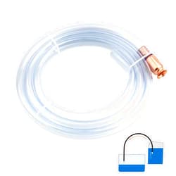 Gunhunt 1 PC Car Safety Siphon Hose, Refueling Oil Pipe, Copper Connector Siphon, Siphon Hose Pump Shaker, Car Universal Transparent PVC Tube Manual Pump (118In)