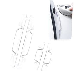 Prywog 4 PCS Car Door Anti-Collision Strips, Door Edge Protectors, Side Door Anti-Scratch Protection Strips, Universal for Most Cars (Transparent)
