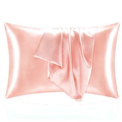 BEDELITE Satin Pillowcase for Hair and Skin, Super Soft and Cooling Similar to Silk Pillow Cases 2 Pack with Envelope Closure, Gift for Women Men(20