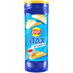 Lay's Stax Salt & Vinegar Flavored Potato Crisps Canister, 5.5 Ounce