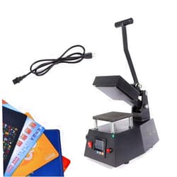 DNYSYSJ Heat Press Machine, 4.7''x4.7'' Digital Transfer Printing Press Heat Transfer Machine Digital Sublimation Heat Machine for DIY Logo,Label,Sticker, 0s-999s, 0-250℃