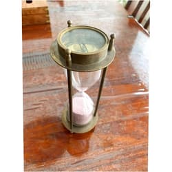 DOLLOND LONDON SANDTIMER | 5 Minute | Functional Compasses on Both Sides | Egg timers | Hourglass | Great Gifts
