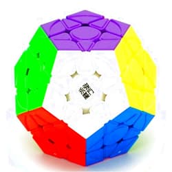 CuberSpeed yj yuhu Magnetic Megamin Stickerless Speed Cube Speed Puzzle Cube yongjun yuhu v2 m 12-Side 3x3 Pentagonal Dodecahedron Cube Puzzle
