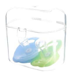Accmor Pacifier Container Can Storage 2 Pacifiers, Baby Pacifier Holder Case for Travel, BPA Free,Transparent