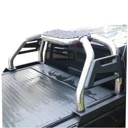 Syhvu Universal Truck Bed Roll Bar,Adjustable Bed Rack Stainless Steel Sport Roll Bar for Pickup,Compatible for Dodge Ram/Silverado/GMC Sierra/Ford F-150/F-250/F-350/Nissan Titan