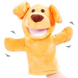 CozyWorld Dog Hand Puppet Puppy Muppets Plush Toys Show Developing Intelligence Gifts for Adults and Kids，10‘’