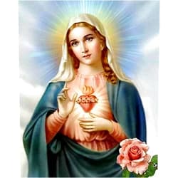 Yhyjyzzjy Paint by Numbers Kit for Adults God Jesus Virgin Mary Christianity Oil Painting by Numbers Kit for Home Decor Gifts