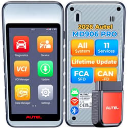 Autel OBD2 Scanner MaxiDiag MD906 PRO MD906PRO, All Systems Car Scanner Diagnostic Tool, Same as MD909 PRO BT Lite of MaxiCOM MK808S MX808S, 11+Resets, CAN FD, Up of MD808 PRO MD806, Free Update, FCA