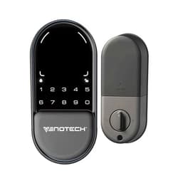Generic Smart Lock with Biometric Palm Recognition Smart Keyless Entry Door Lock for Front Door, Electronic Digital Touchscreen Keypad for Rental, Home, Black