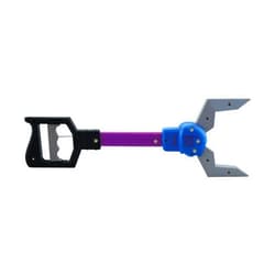 Pincher Pals Robot from Deluxebase. Jumbo Animal Hand Grabber with Long Reach Handle. Kids Reacher Tool and Pick Up Claw Toy for Fun Activity Gifts and Party Favors.