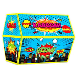ZOIIWA Super Theme Hero Treasure Chest Classroom Decorations Hero Theme Chest Teachers Toy Prizes Awards Rewards Super Box for Classroom Teachers Room School Decor