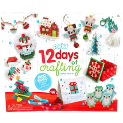 Perler 80-56960 12 Days of Crafting, Christmas Fuse Bead Kit Makes 12 Projects, Multicolor, 3823 Piece