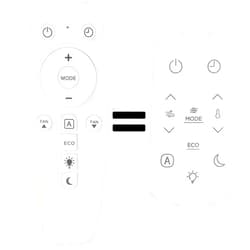 Tavether Replacement Remote Control for Midea AC Air Conditioner Remote Control MAW08S1YWT MAW10S1YWT MAW12S1YWT MAW25S2ZWT MAW25S2ZWTE MAW06R1YWT MAW08V1QWT MAW10V1QWT MAW12V1QWT
