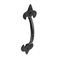 Renovators Supply Manufacturing Black Wrought Iron Cabinet Handle 6.5