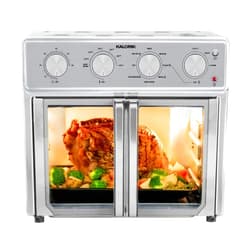 Kalorik MAXX® Air Fryer Oven, 26 Quart 9-in-1 Countertop Toaster Oven and Air Fryer Combo - Fry, Bake, Roast, Rotisserie, & More, 7 Easy-to-Clean Accessories, 1700W, Stainless Steel, AFO 47267 OW