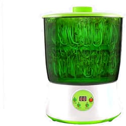 SZYARA Double Layer Bean Sprouts Machine,Home Automatic Large-Capacity Intelligent Hair Bean Pot Homemade Artifact Bud Pot